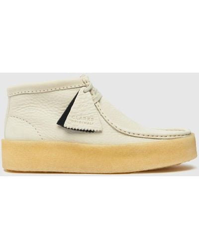 Clarks Wallabee Cup Boots In - White