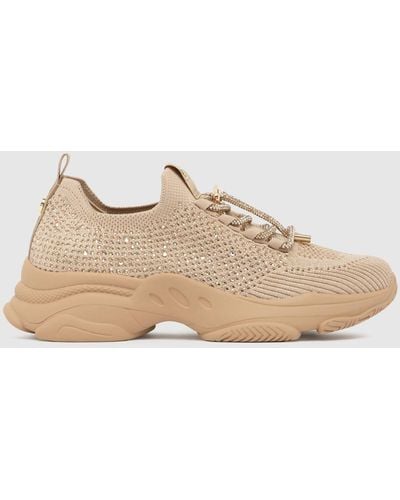 Steve Madden Meter Trainers In - Natural
