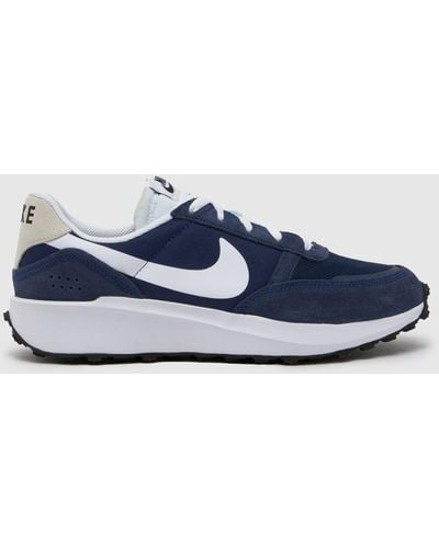Nike Waffle Debut Trainers In - Blue