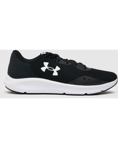 Under Armour Charged Pursuit 3 Trainers In Black & White