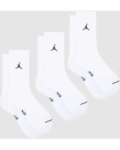 Nike Jordan Crew Socks 3 Pack - White