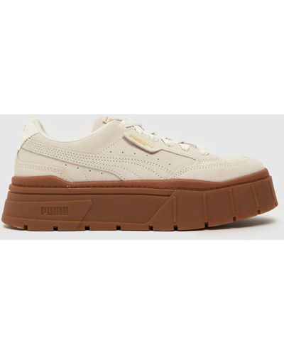 PUMA Mayze Soft Winter Trainers In - Brown
