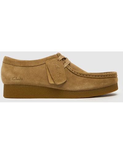 Clarks Wallabee Evo Flat Shoes In - Brown
