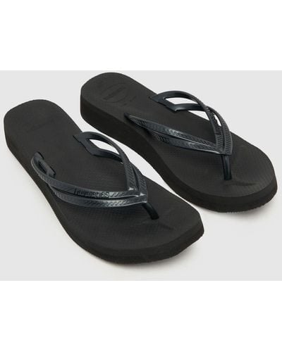 Havaianas Wedges Sandals In - Black