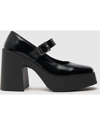Schuh Sophie Platform Mary Jane High Heels In - Black