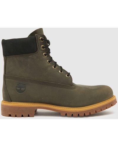 Timberland Premium 6 Inch Boots In - Green