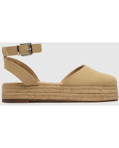 Schuh Lily Espadrille Flat Shoes In - Natural