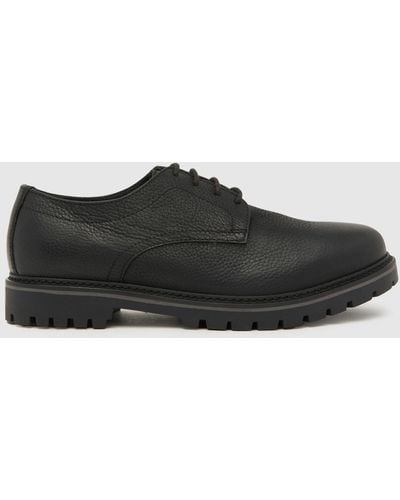 Schuh Paxon Leather Lace Shoes In - Black