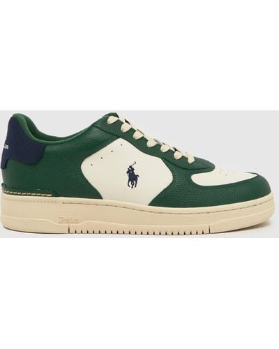 Polo Ralph Lauren Masters Court Trainers In - Green