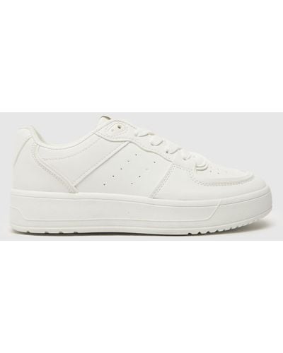 Schuh Melinda Lace Up Trainers In - White
