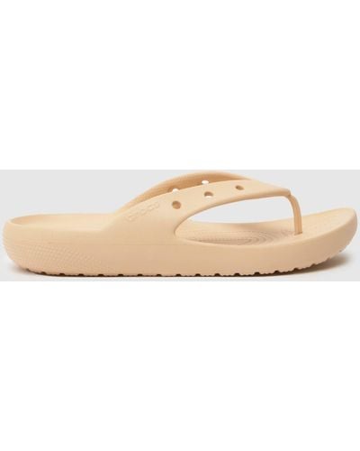 Crocs™ Classic Flip 2.0 Sandals In - Natural