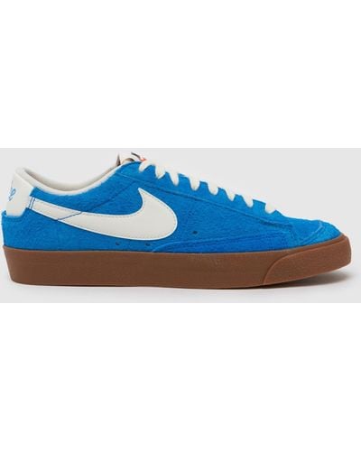 Nike Blazer Lo 77 Vintage Trainers In - Blue