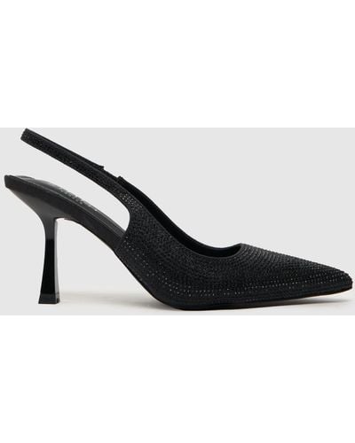 SIMMI Women's Beryl Sling High Heel Sandals - Black
