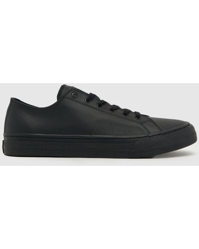 Tommy Hilfiger Lace Vulc Ess Trainers In - Black