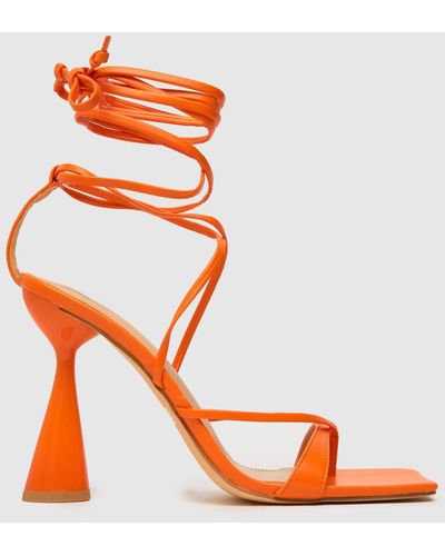 Schuh Sullivan Strappy Heel High Heels In - Orange
