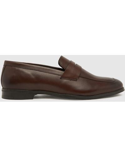 Schuh Rupert Slim Loafer Shoes In - Brown