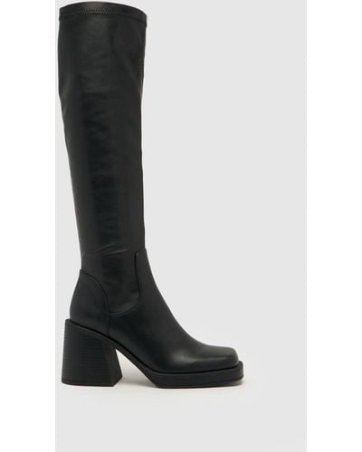 Schuh Ladies Danielle Platform Knee Boots - Black