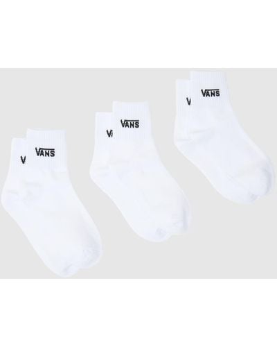 Vans Half Crew Sock 3 Pack - White