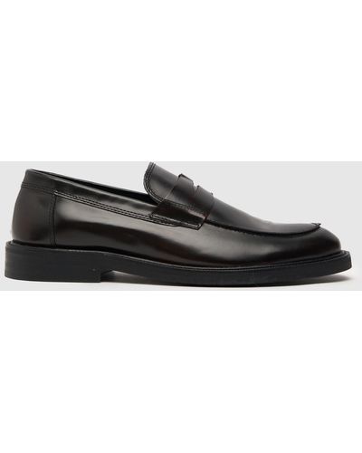 Schuh Ripley Penny Loafer Shoes In - Black