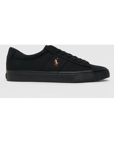 Polo Ralph Lauren Sayer Trainers In - Black