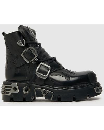 New Rock Reactor Mid Boots In - Black