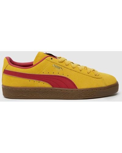 PUMA Suede Terrace Trainers In - Yellow