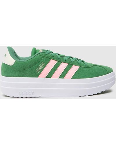 adidas Vl Court Bold Trainers In - Green