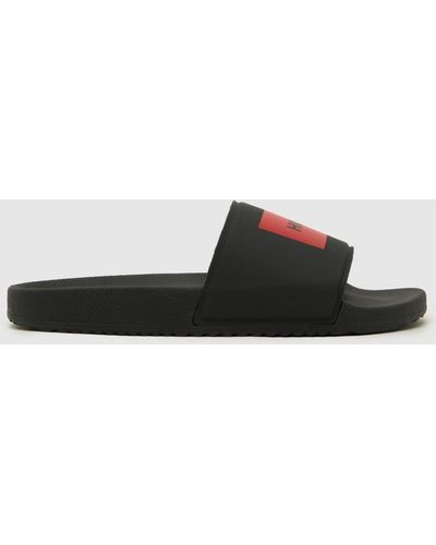 HUGO Match It Slide Sandals - Black