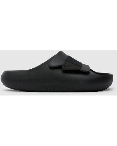 Crocs™ Mellow Luxe Recovery Slide Sandals In - Black