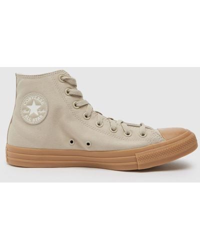 Converse All Star Hi Trainers In - Natural