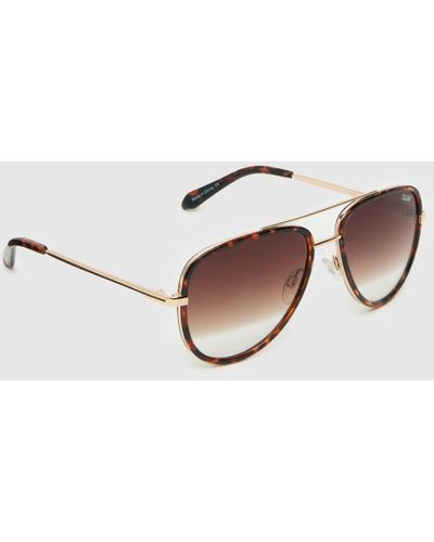 Quay All In Mini Sunglasses - Brown