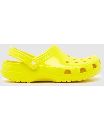 Crocs™ Classic Neon Highlighter Clog Sandals In - Yellow