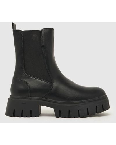 Schuh Women's Amsterdam Chunky Chelsea Winter Boots - Black