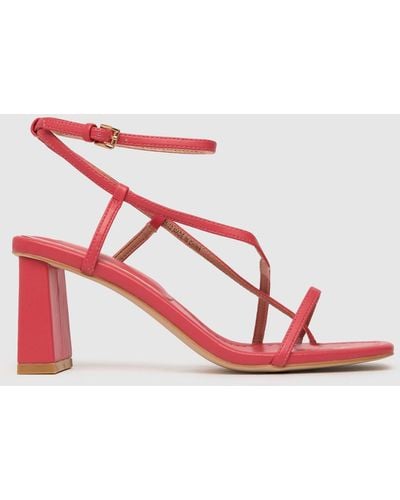 Schuh Storm Strappy High Heels In - Pink