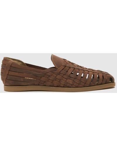 H by Hudson Sparta Espadrille Shoes In - Brown