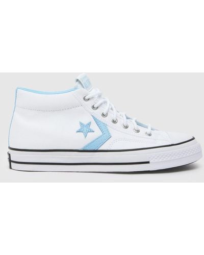 Converse Star Player 76 Mid Trainers In - White