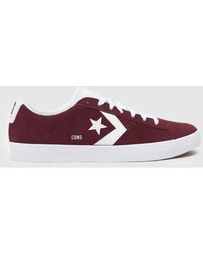 Converse Pl Vulc Pro Trainers In - Red