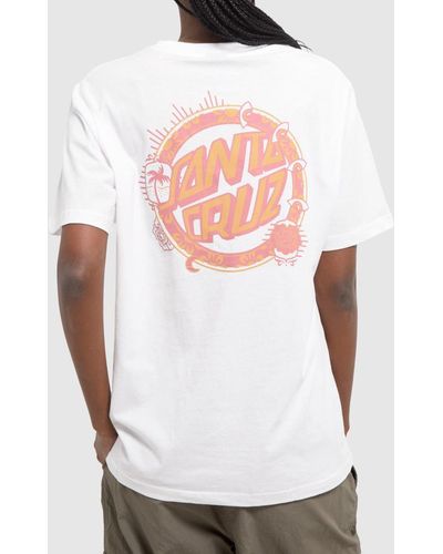 Santa Cruz Wonder Dot T-shirt In - White