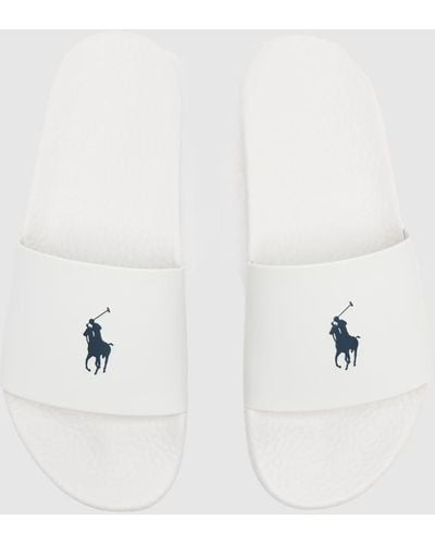 Polo Ralph Lauren Slide Sandals In - White