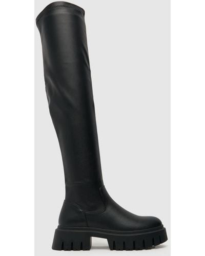 Schuh Ladies Danica Stretch Knee Boots - Black
