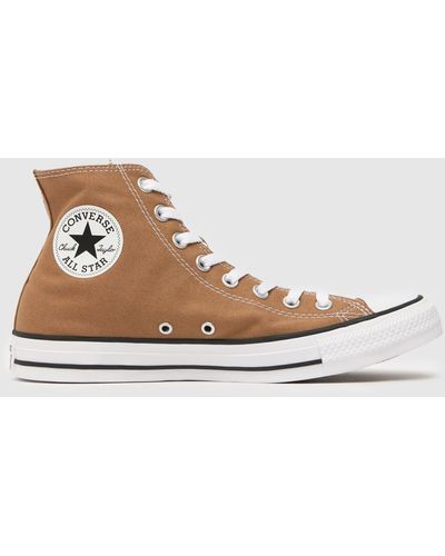 Converse All Star Hi Desert Trainers In - Natural