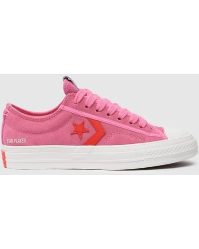 Converse Star Player 76 Trainers In - Pink