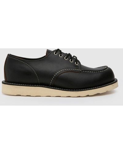Red Wing Shop Moc Oxford Shoes In - Black