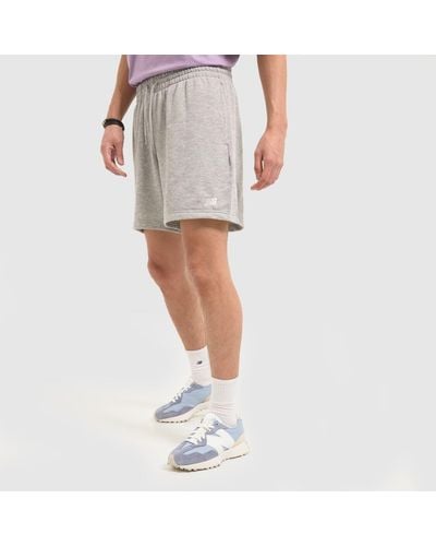 New Balance 7 Inch French Terry Shorts In - Grey