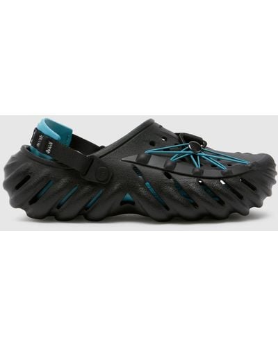 Crocs™ Echo Reflective Laces Sandals In - Black