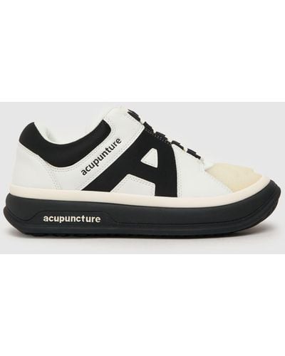 Acupuncture Mr Blunder Trainers In White & Black