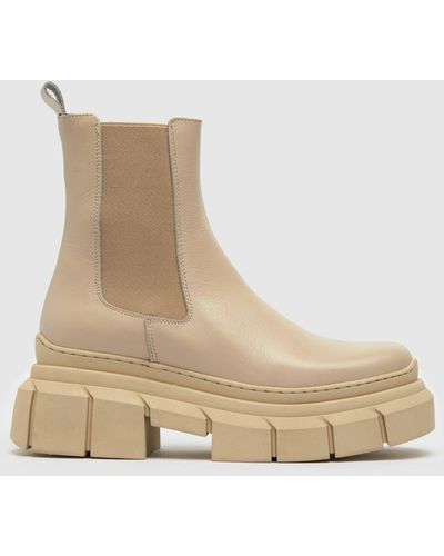 Schuh Amalfi Chunky Chelsea Boots In - Natural