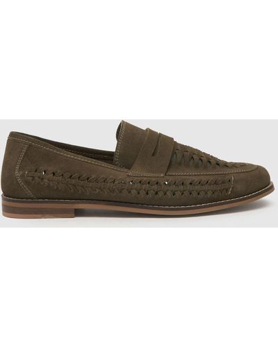 Schuh Rohan Woven Loafer Shoes In - Brown