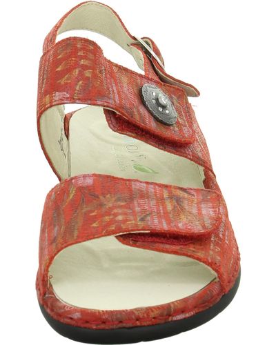 Waldläufer Komfort sandalen - Rot