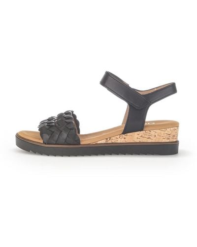 Gabor Komfort sandalen - Schwarz